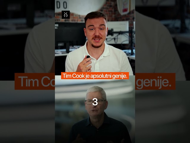 Tim Cook je GENIJE.. 😐 #timcook #apple #stevejobs