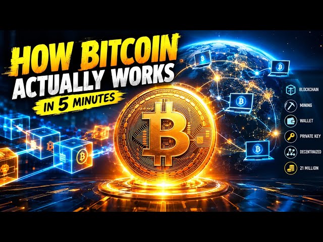 How Bitcoin Works in 5 Minutes | Bitcoin Explained Simply #bitcoin #blockchain 