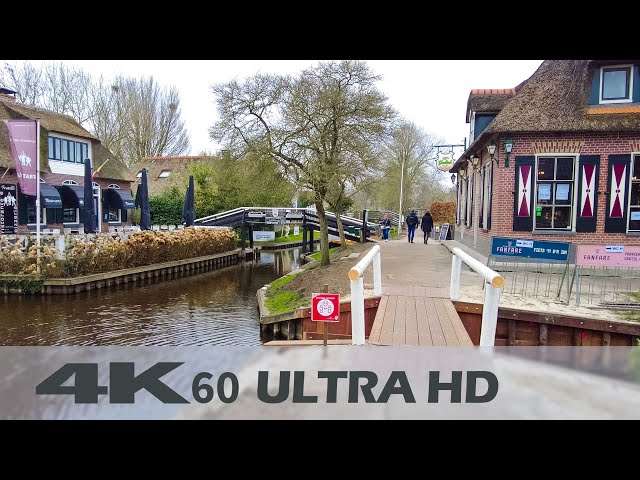 Walking in Giethoorn ⛅ | Netherlands | Dutch Venice | 4K60 Walking Tour | Binaural Audio