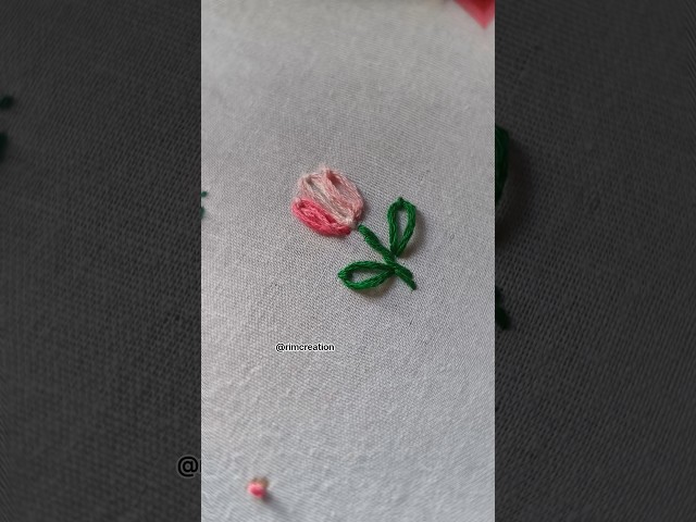🌷Easy flower Embroidery 🌷#embroidery #floral #design