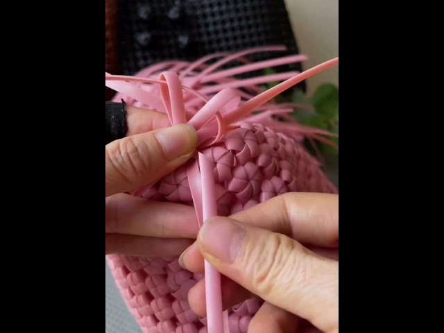 Hand made basket 🧺 #youtubeshorts #handmade #diybasket