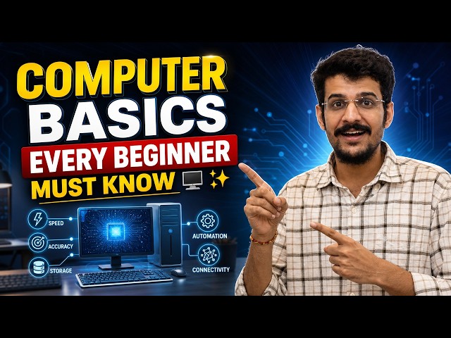 Computer Basics Every Beginner Must Know 🖥️✨