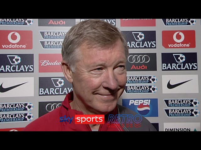 Sir Alex Ferguson after Manchester United stopped the Arsenal Invincibles