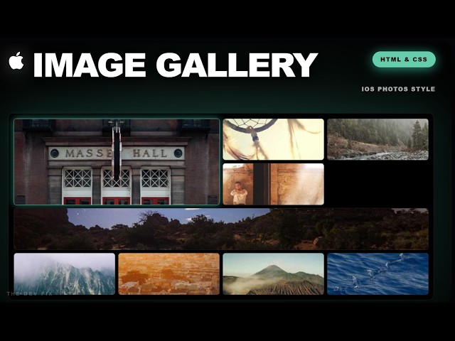I Built Apple's Responsive Image Gallery | CSS Grid