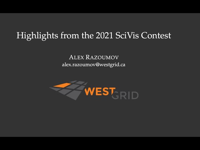 Highlights from the 2021 SciVis Contest