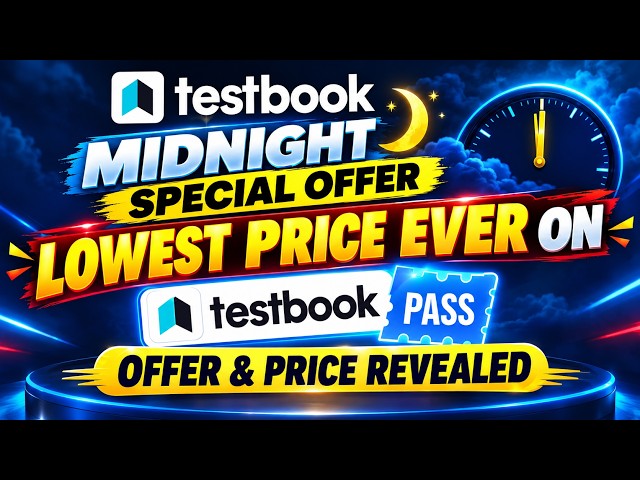 🔥 Midnight Special Offer on Testbook Pass | Testbook Pass Pro Coupon Code Today | Testbook Pass
