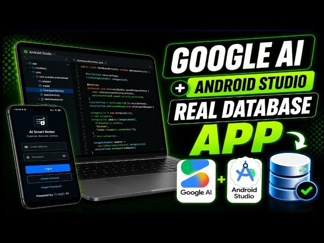 Build Android App with Google AI Studio & Android Studio (Firebase Backend) ⭐