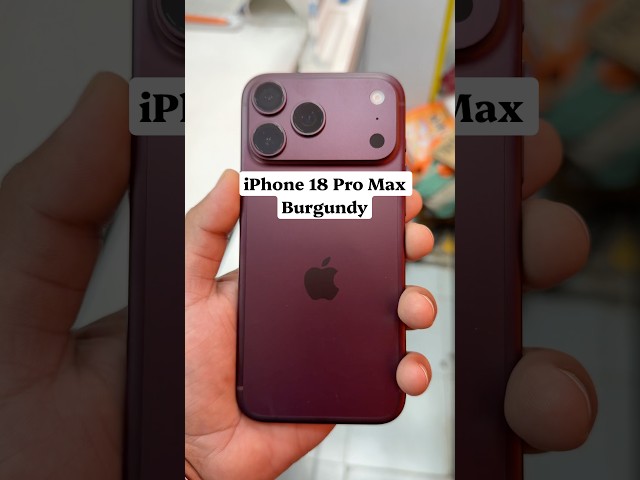 iPhone 18 Pro Max Unboxing Burgundy #iphone18series #unboxing #apple #iphone18pro #iphone18promax