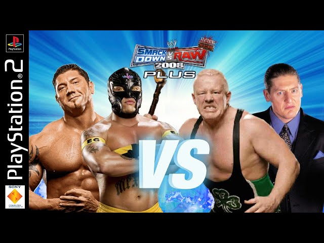 Sean O Connor's WWE Smackdown vs Raw 2008 Plus Mod Matches Batista & Mysterio vs Finlay & Regal