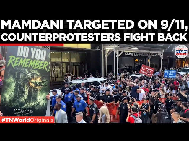 NYC ERUPTS: Jake Lang Leads Anti-Muslim Protest Targeting Mamdani in NYC | Times Now World