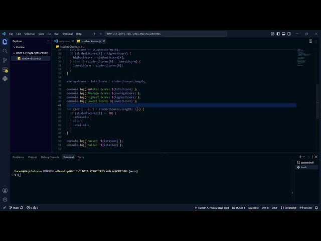 Student Grade Analyzer - Data Structures and Algorithms