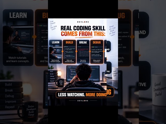 Stop Watching Coding Tutorials! Do THIS Instead 🚀 | How to Actually Learn Coding #programming