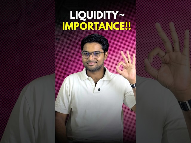 Liquidity is just as important as returns! 💡