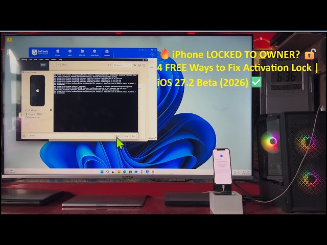 🔓 FREE iPhone Locked to Owner FIX! 🔥 4 Methods to Permanently Fix Activation Lock | iOS 27.2 Beta
