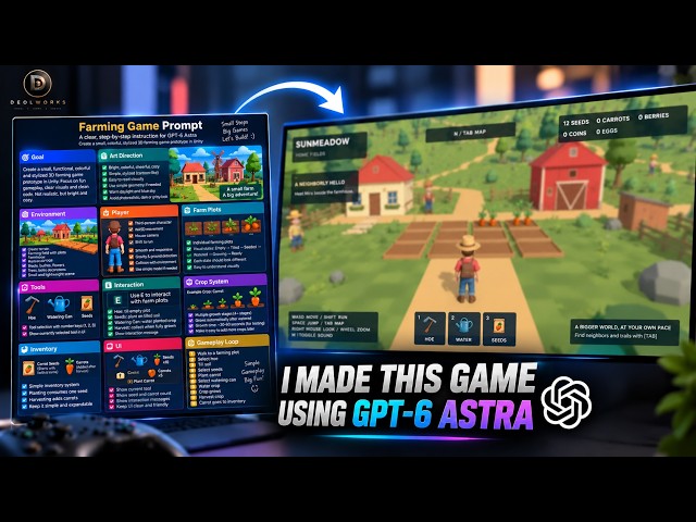 I Asked GPT-6 Astra to Make a Farming Game in Unity — Here’s What Happened