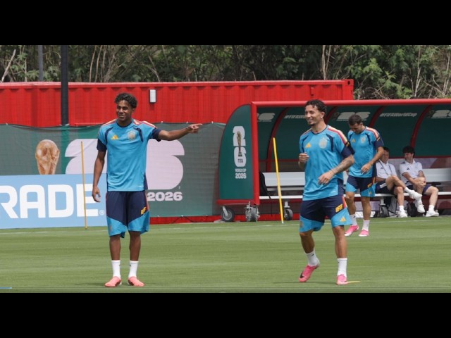 Yamal Oozes Confidence in Spain Training