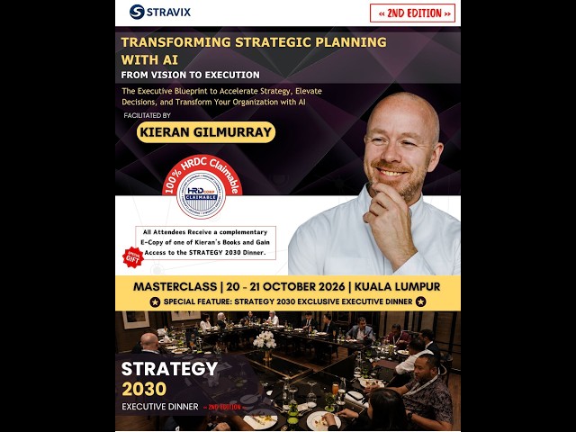 Join Kieran Gilmurray X Stravix Group| Transforming Strategic Planning with AI (2nd Edition)