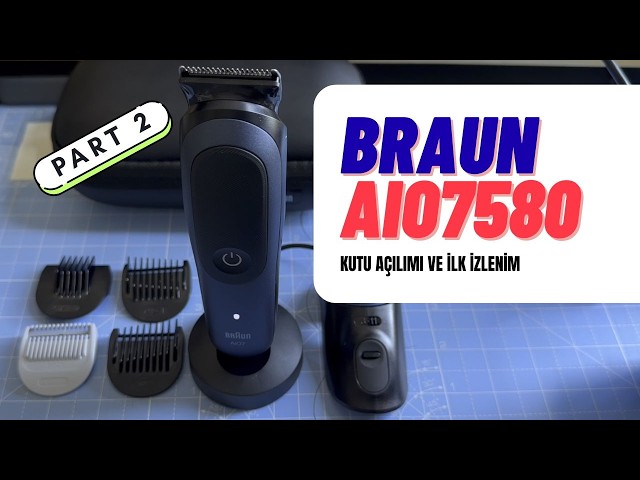 Braun Series 7 Style Kit 15 in 1 AIO7580 Part 2: Powering On & Guide to All Attachments