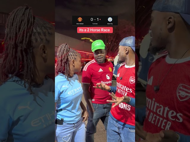 Its a 2 Horse race. Man united 0-1 Man City