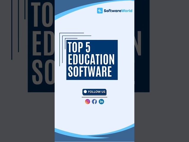 Top 5 Education Software 2025 | Best Tools for Online Learning & Virtual Classrooms #SoftwareWorld