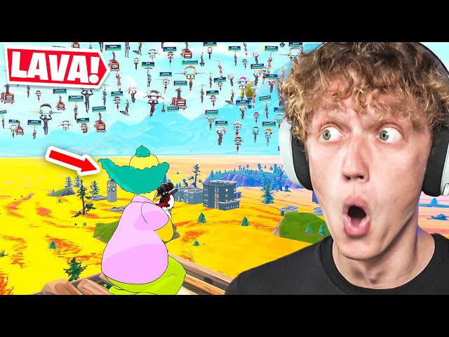 I Hosted a FLOOR IS LAVA Tournament In Fortnite! (it's finally back)