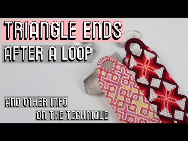 MORE ON TRIANGLE ENDS [CC] || Friendship Bracelets