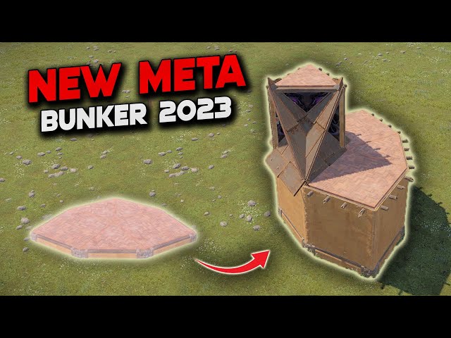 NEW META BUNKER 2023 In Rust | Rust Building Tutorial 2023