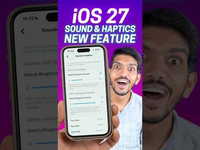 iOS 27 Sound & Haptics Settings - New Audio & Vibration Features You Should Try