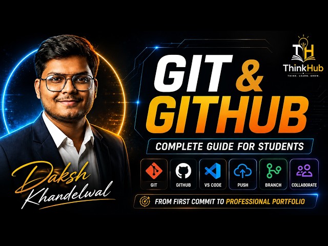 Git & GitHub Complete Guide for Students | Learn Git, GitHub, VS Code & Build Your Portfolio