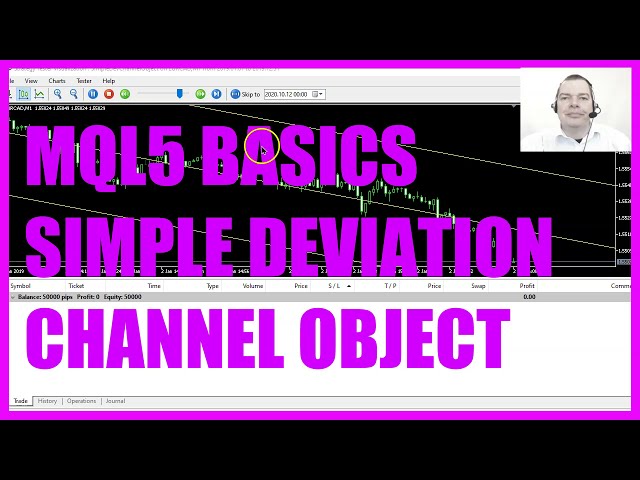 LEARN MQL5 TUTORIAL BASICS - 92 SIMPLE DEVIATION CHANNEL OBJECT