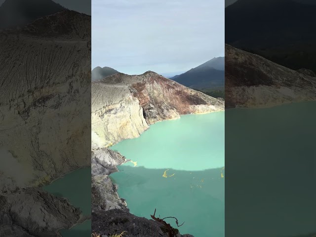 Ijen Volcano Crater — Blue Lake & Tropical Jungle | Java Island, Indonesia