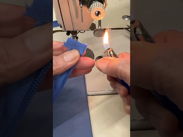 There are so many ways to shorten a zipper. This is one of them #shortenzipper #sewingzipper
