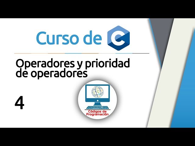 Curso de C y C++ 4: Operadores y prioridad de operadores