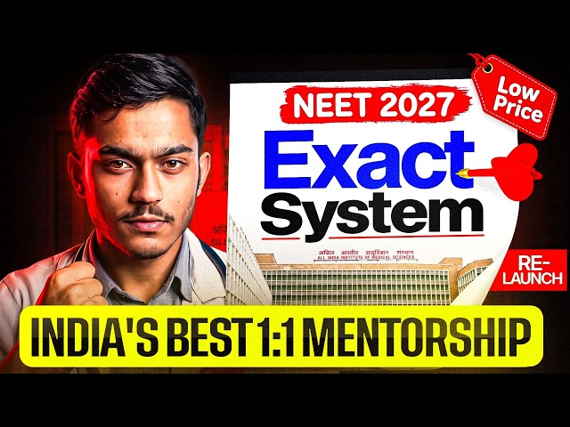 0 to 660+ Guaranteed in NEET 2027 | India's Best 1:1 Mentorship (Relaunch)