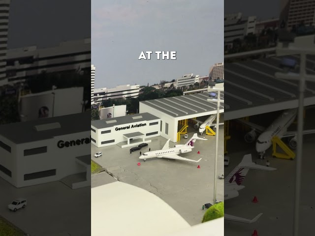 Private Jet Landing On Miniature Airport ✈️