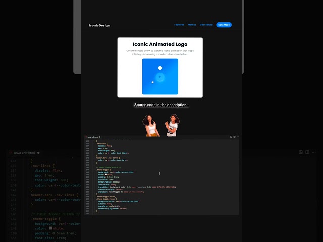 Creative Animated Logo Using HTML CSS JavaScript