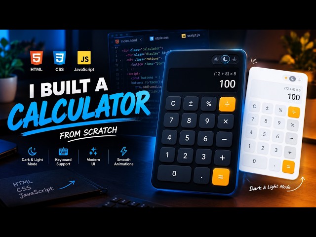 I Built a Modern Calculator with HTML, CSS & JavaScript 🔥