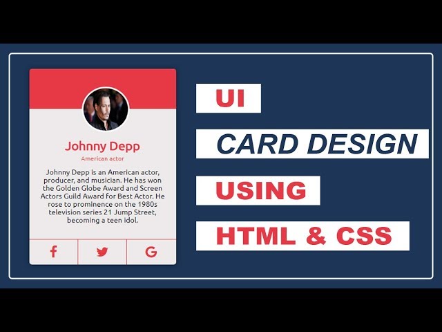 UI Card Design using HTML & CSS - Card Design - CSS Card Design - Pure CSS card design