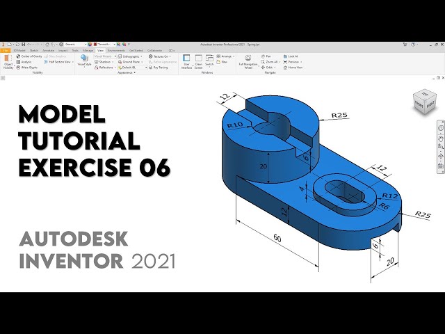 Autodesk Inventor 2021 | Exercise 06 | Intermediate Tutorial