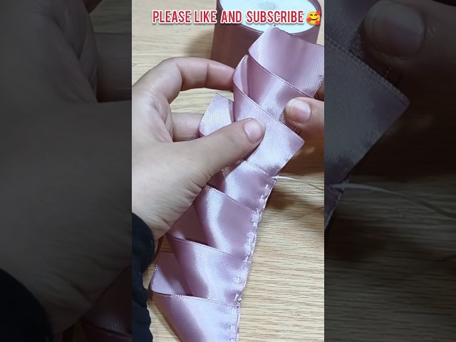 How to Make a Ribbon Flower 🌸 #Shorts