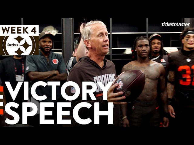 Todd Monken's Victory Speech vs. Steelers | Cleveland Browns