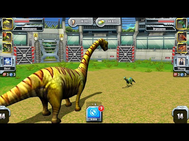 Max Level Brontosaurus - Jurassic Park Builder JURASSIC Tournament Android Gameplay HD