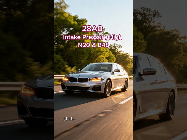 BMW Code 28A0 - Intake Pressure High on N20 and B48 Models