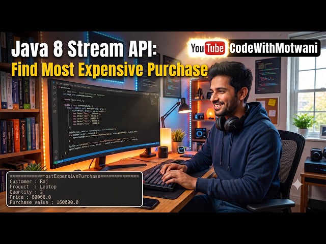 Java 8 Stream API: Find Most Expensive Purchase | flatMap() & max() | Coding Interview 🔥