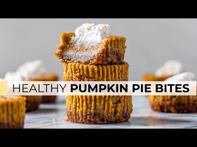 MINI PUMPKIN PIES | easy, healthy, & homemade recipe