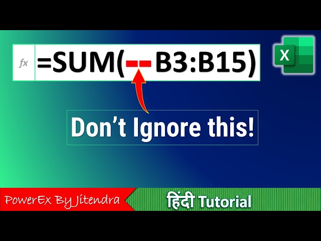 Excel Formula Trick You Shouldn't Ignore! | Most Users Miss It
