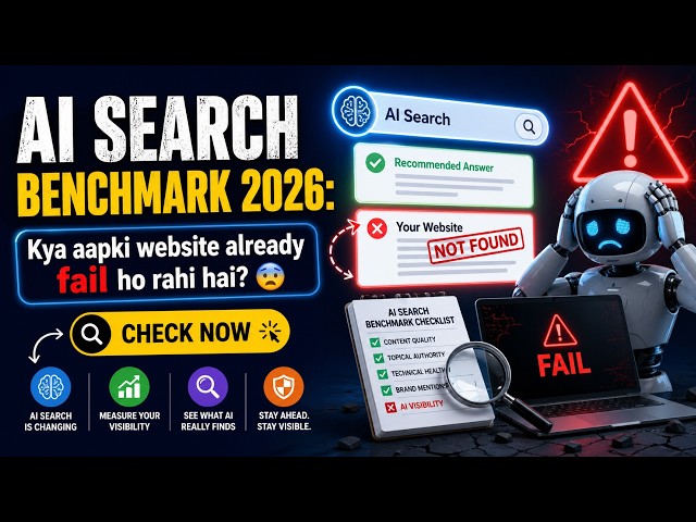 AI Search Benchmark 2026 Kya aapki website already fail ho rahi hai 😨 Check now #seo #seoupdate