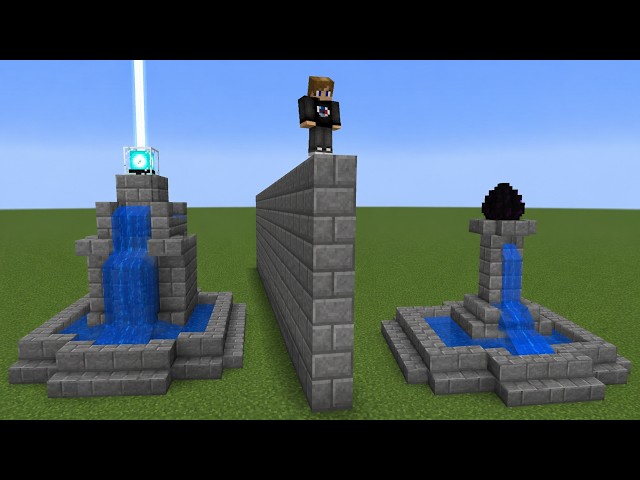 ⛲ Who can build the BEST fountain in Minecraft?!