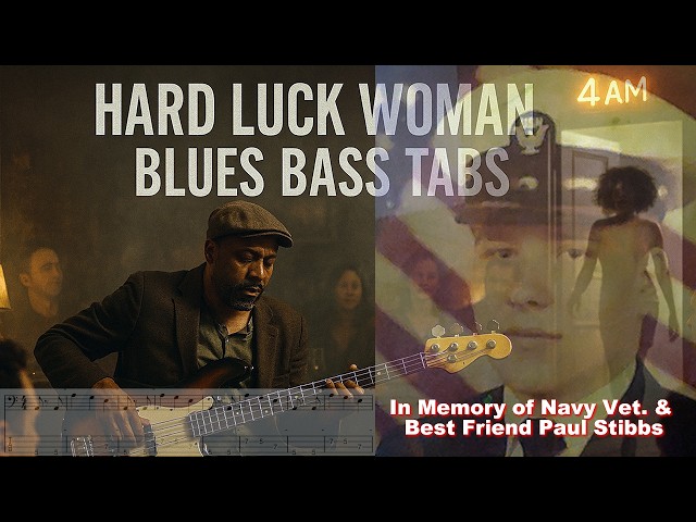 Hard Luck Woman Blues Bass Tabs & Blues Lesson. #basstabs #madbass #basslessons #MADBass&Keys