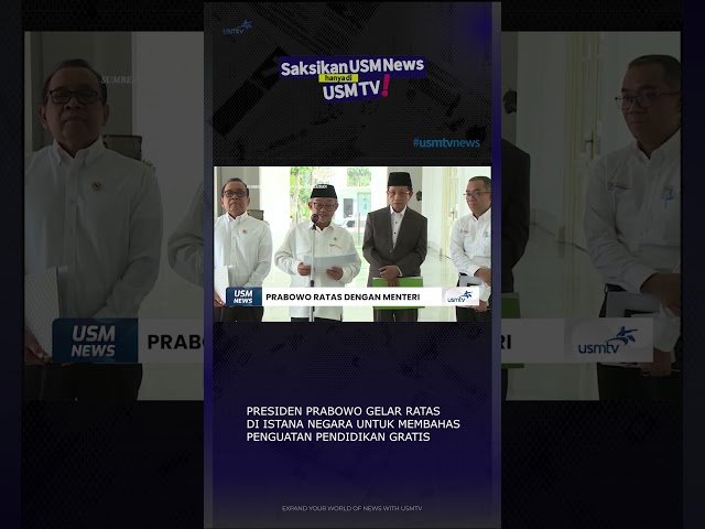 Strengthening Free Education #usmnews #usmtv #freeeducation #education #indonesianeducation